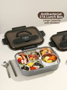 YOULUNMEI | Large Capacity Partitioned Lunch Box