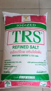 TRS Vacuum Dry Salt Iodized Salt 50kgs Thailand