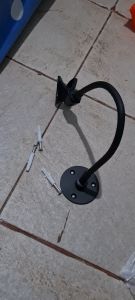 G142 ORIGINAL STAND MIC TEMBOK BESI 40 CM KAKI BULAT HOLDER MIK MIKROPON STANDING MICROPHONE  TEMPAT