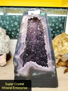 Natural Super High Gred Brazil Amethyst Cave Ornament