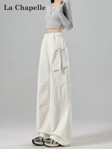 High Waist Casual Sports Wide Leg Mountain Climbing Pants for Women American Style Paratrooper Workwear Trousers Street Style Polyester Fiber