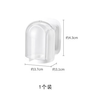 For Home Toilet Paste Wall-Mounted No Punch Toothbrush Holder Dustproof Cover Hanging Kids Electric Toothbrush Rack