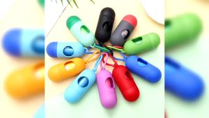 Case Kapsul Dispenser Portable Holder Kantong Plastik Sampah Case Tempat Kantong Plastik Sampah