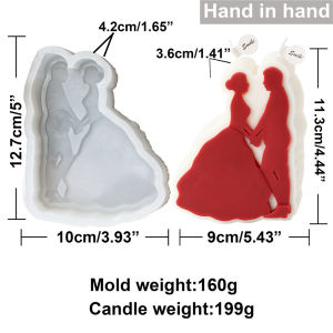 DIY Simple Hug Family Candle Silicone Mold Love Couple Candle Mould Valentine Gift Aromatherapy Candle Resin Plaster Making