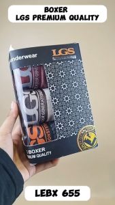 LGS Celana Boxer Pria Lebx 655 Isi 3Pcs