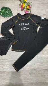 Bikini đồ bơi nữ 3 chi tiết áo tay dài quần dài quần chip thun lạnh quảng châu cao cấp có đệm ngực BINSPORTS BHN036