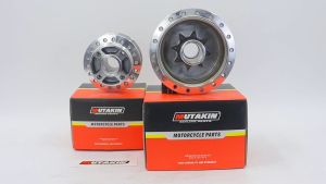 MUTAKIN Motorcycle Hub Set Suzuki Smash110/Smash 115/ Raider J 110 Front Disc and Rear Drum