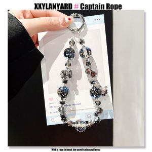 Luxurious Sparkling Glass Shine Powder Bracelet Fashionable Versatile Phone Strap Photography Travel Bag Decorative Chain