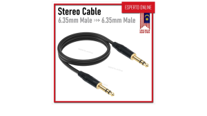 Stereo TRS Gold Plated Nylon Braided Cable Electric Guitar Bass Amp Instrument Cable