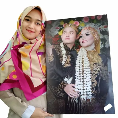 CETAK FOTO 20R JUMBO SUDAH DI BINGKAI LAMINASI BAYAR DITEMPAT COD