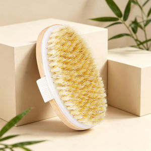 Hair Brush Boar Bristle For Mens Beard Brush Portable Shaving Comb Massage Hair Cleaning Brush For Facial Cleaning Styling Tool