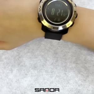 Sanda | SANDA Top New 5106 Mens Timing Electronic Watch Outdoor Sports Multi Functional Waterproof LED Student Electronic Watch 2025