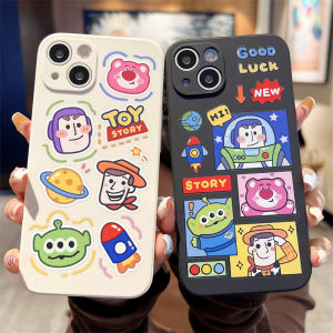 Toy Story Silicone Phone Case for  14Promax 13Buzz Lightyear 12Husky 11Pro Womens Style Full Protection 7Anti-Fall
