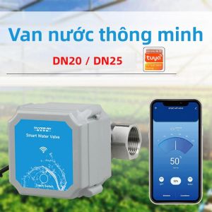 Tuya Wifi Van Nước Thông Minh Bộ Điều Khiển Tự Động Hóa Vòi Nước Trong Vườn Điều Khiển Bằng Giọng Nói Tỷ Lệ Mở 0% Đến 100% Cho An Ninh Gia Đình