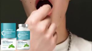 oralhoe | Oralhoe Mouthwash Tablets for Teeth Whitening Bad Breath Prevention & Fresh Breath Mint Oral Care Probiotics Mouthwash Tablets