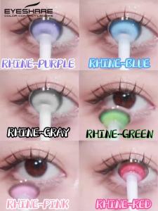EYESHARE Halloween Colored Contact Lenses Crazy Red Contact Lenses Anime Black Eye Lenses 1pair(2pcs) Cosplay Beauty Makeup Lens