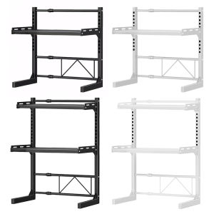 [Chinatera Malll]2/3 Tier Expandable Microwave Rack Multi-Function Extendable Microwave Stand Over Microwave Shelf for Kitchen Countertop