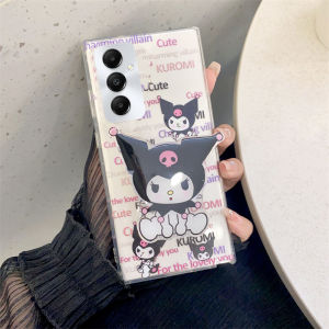 Ins Phone Case Samsung Galaxy A56 A36 A26 A16 A06 LTE 5G 4G New Simple Fashion Cute Cartoon Hello Kitty Kuromi Kabi Shockproof Transparent Casing with Stand 2025