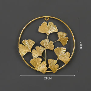JUXIANYOU | Luxurious No-drilling Golden Ginkgo Leaves Wall Art