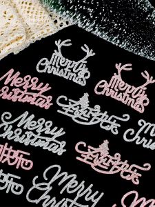 เรียบง่าย Christmas Joy Diamond ตกแต่งเค้ก Topper สุขสันต์วันคริสต์มาส อินเทรนด์ ป้ายอุปกรณ์เฉลิมฉลองงานรื่นเริง