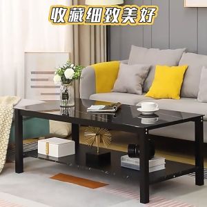 โต๊ะกาแฟ โต๊ะกลางกาแฟ โต๊ะกลาง Coffee table ขาโต๊ะเหล็ก ขนาด100cm โต๊ะกลางโซฟา โต๊ะวางของ มีช่องเก็บของ ฐานแข็งแรง มีให้เลือกหลายแบบ ฐานแข็งแรง สินค้าประกอบง่าย มีคู่มือ