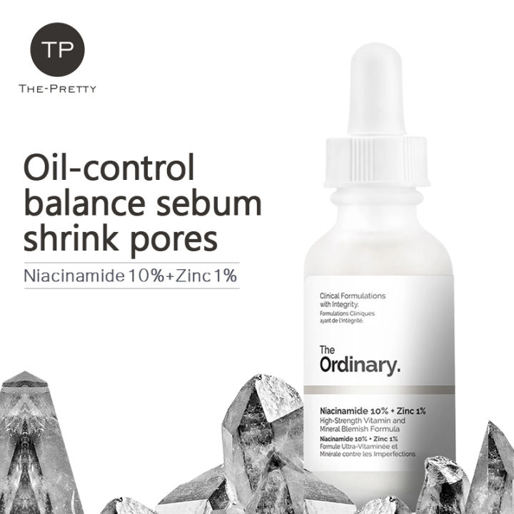 🔥Free Shipping🔥The Ordinary Niacinamide10+Zinc1 Serum & Essence/Reduce Blackheads Acne Marks