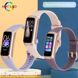 LIGE Smart Women Watch Sport Fitness Watch Waterproof Body Temperature Heart Rate Monitor Smartwatch Men Bracele + Box