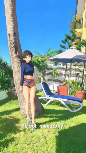 RAINBOW SWIMSUIT High Waist Bikini Shorts Plus Size Womens Flower Design Swimwear Pants for Swimming Outings & Beach Vacations