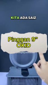 Pinggan Plastik Murah Pakai Buang Kenduri Saiz 9" Okid Disposable PP Plastic Party Plate 50Pcs/Pkt