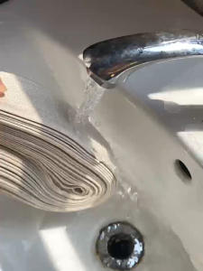 KOLER 120cm/180cm Shower Curtain Rod Bathroom Curtains Fabric Shower rod Makapal Washable Cloth