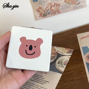 Gương Trang Điểm Gấp Gọn Cầm Tay Little Bear Dụng Cụ Tẩy Trang Mắt Cao Cấp Để Bàn Cỡ M