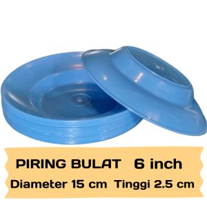 1 lusin piring elegant 6inch / lepek kecil kecap saus sambal