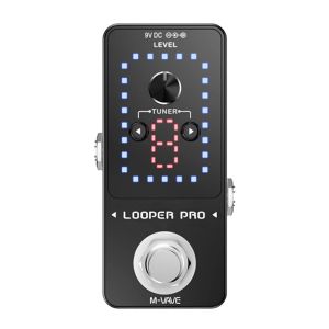 M-VAVE | M-VAVE Looper Guitar Effect Pedal 9 Loops 40 Minutes Recording Time Loop Station with Tuner Overdub Guitar Looper Musical Sports