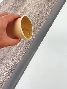 Self-Adhesive PVC Blank Holding Groove Vinyl Floor Car Closing Blank Holding Groove Decorative Moulding High and Low Connection Closing Tape