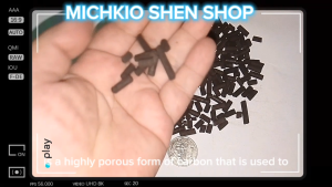 ACTIVATED CARBON - BY MICHKIO SHEN SHOP Activated Carbon (also known as activated charcoal) is a highly porous form of carbon that is used to remove impurities from aquarium water through chemical filtration.