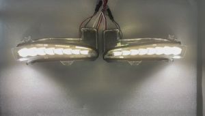 TCS TOYOTA ALPHARD VELLFIRE ANH20 2008-2014 CAR CHROME ALBINO SIDE MIRROR DAY LIGHT LED TURN SIGNAL LIGHT ACCESSORIES