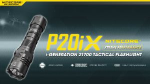 Đèn pin tác chiến NITECORE P20iX sáng 4.000 lm chiếu xa 221m pin sạc 21700i - 5000mAh