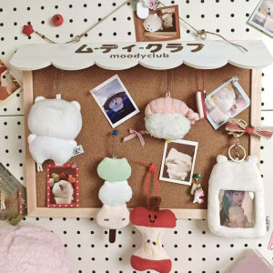 New DIY Cute Dessert House Cork Message Board Home Dormitory Jewelry Wooden Storage Board Wall Decorative Board Room Decoration