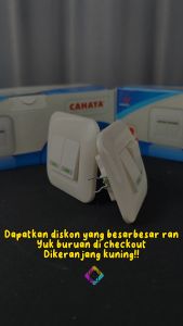 Saklar IB Engkel / Seri / Stop Kontak Arde / Warna Cream / Sakelar Berkualitas SNI / Merk CAHAYA SC-111/112/113/114