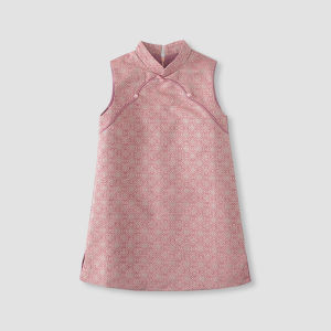 Girl Dress Chinese Improved Cheongsam Baby Vest Skirt Summer Princess Dress Little Girl Fashionable Summer Clothing Skirt