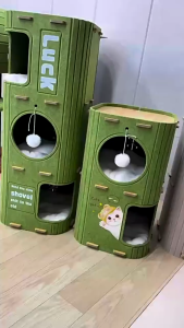 [Ready Stock from Selangor] Cat Nest Cat house pet tree 2 3 layer tingkat toys scratcher rumah kucing royal canin