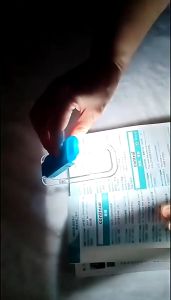 Lampu baca LED 9 warna Portabel reading lampu belajar aesthetic Mini USB