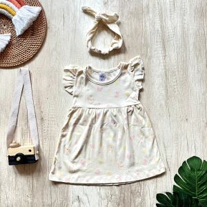 DRESS BAYI PEREMPUAN GRACE FREE HEADBAND BAJU HARIAN ANAK CEWEK BY Little Koda USIA 3-18 BLN MURAH