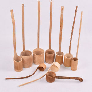 Bộ Dụng Cụ Đựng Rượu Bằng Tre Không Sơn Dùng Tại Nhà Bộ Dụng Cụ Đựng Nước Bơm Nước Tách Cốc Đồ Dùng Ăn Uống Trung Quốc Đại Lục