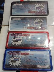 PLAT NOMOR KOTAK GAMIDO MIKA SET DEPAN BELAKANG UNIVERSAL/BINGKAI PLAT NOMOR SET DEPAN BELAKANG UNIVERSAL