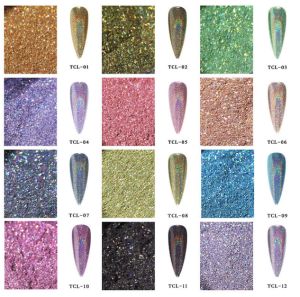 ผงขัดเล็บ ผงขัดโฮโลแกรม ผงขัดเล็บโฮโลแกรม คุณภาพงานดี