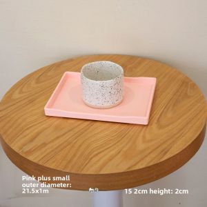 Rectangle Blue Grey Tea Tray Hotel Guest Room Special Use Beauty Salon Melamine Wood Grain Simulation Green Pink