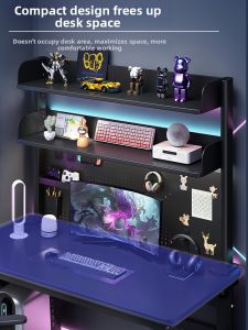 Puang | Gaming Style Multi-layer Bookshelf Student Desk Shelf