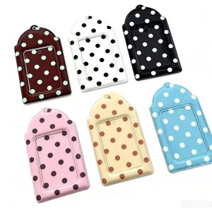 1PC Polka Dot Card Holder 3 Inch Photocard Card Sleeve Kpop Idol Card Holder Backpack Accessories Pendant Keychain Fans Gifts
