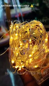 MABUHAY STAR Christmas Lights 5M 50L/10M 100L Copper Wire Fairy Light Battery-powered Steady/Dancing